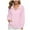 Pink, variant on HAiming Fleece Jacket for Women Plus Size Solid Long Sleeve Zip up Hoodie Coat Winter Soft Warm Outwear with Pocket