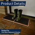 thumbnail image 6 of Kings County Tools 31.5” x 14” Boot Brush Scraper Outdoor Door Mat with Shoe Cleaner Brush Bristles, 6 of 13