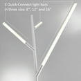 thumbnail image 3 of Lite Source Ls-83667 Lorant 3 Light 75" Tall Led Tree Floor Lamp - Silver, 3 of 7