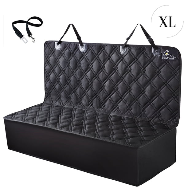 Funda para asiento trasero de coche Meadowlark XL. Protector de asiento de banco de protección total extra grueso de primera calidad para perros Meadowlark Meadowlark Cover para asiento de carro 3.4 lb