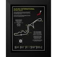 thumbnail image 2 of Rogan, Mark 12x14 Black Modern Framed Museum Art Print Titled - Suzuka Int Racing Circuit BL, 2 of 5