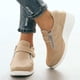 thumbnail image 4 of Zapatos para mujer, moda informal, plataformas, cuñas, zapatillas de deporte con cristales, suela antideslizante, zapatillas para correr, botas vaqueras., 4 of 8