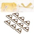 thumbnail image 1 of 10 Adjustable Buckle, Zinc Alloy Luggage Accessories, Small Portable Purse Hardware, for Leather Craft, Belts, Ribbons, Wallets, 1 of 7