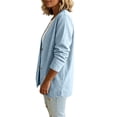 thumbnail image 4 of Stralyhd Denim Cardigan for Women Lightweight Long Sleeve Open Front Jean Jacket Casual Trendy Matching Jeans Button up Cardigans Light Blue S, 4 of 5