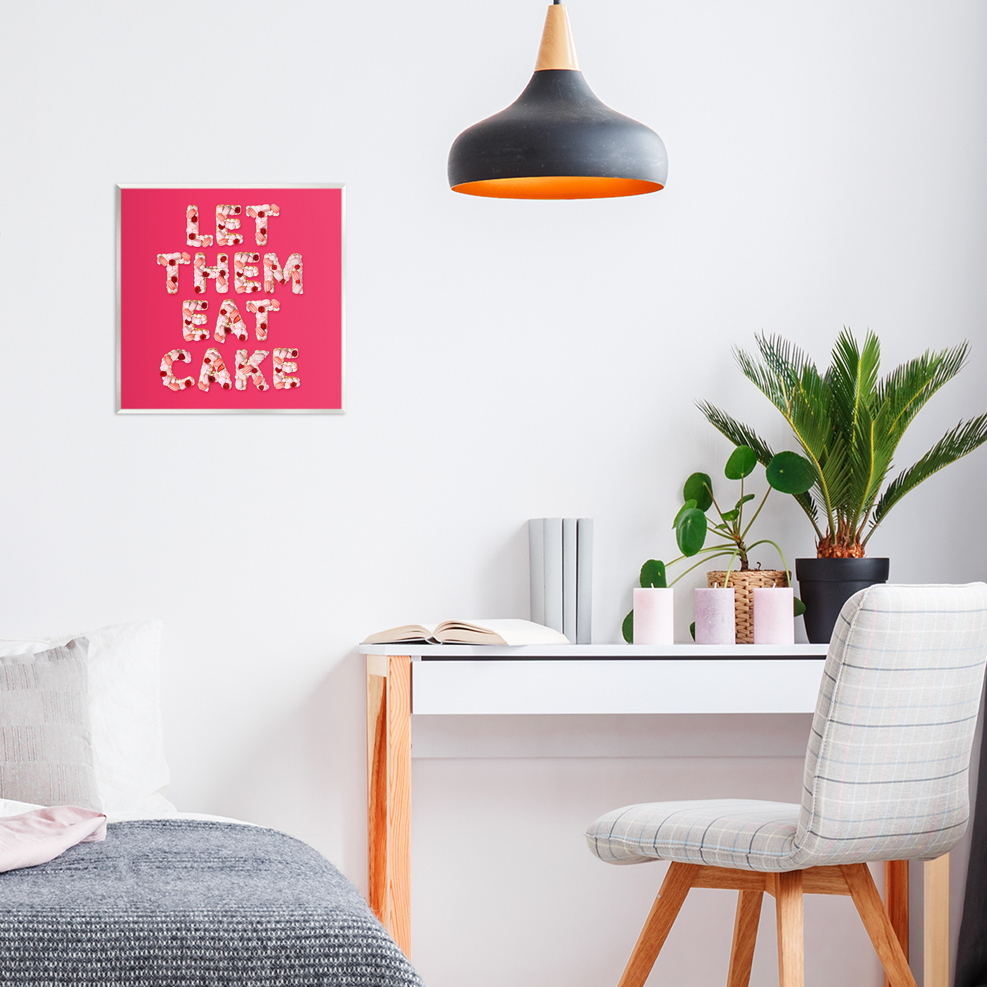 Let Them Eat Cake Wall Plaque Art, design by LISH Creative