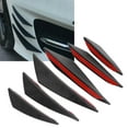 thumbnail image 1 of Front Bumper Lip, Reliability Carbon Fiber Style 6pcs Easy Install Black Front Valence  for Car Styling Universa, 1 of 8