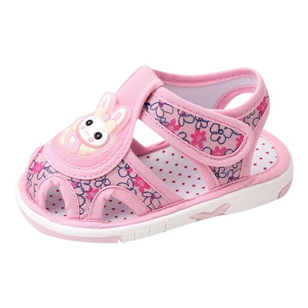 

Girls Sandals Summer Children Shoes Flat Sole Non-Slip Lightweight Hollow Breathable Comfortable Soft Upper Baby Daily Footwear Casual First Walking