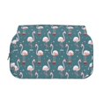 thumbnail image 2 of Disketp Elegant Flamingo Estuche de Lápices de Doble Capa con Tapa Abatible y Cremallera, Organizador Escolar para Adolescentes y Adultos, 2 of 7