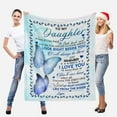 thumbnail image 2 of LHSHID Personalized Name Blanket Love Letter to My Daughter from Mom & Dad I Love You More Than You'll Ever Know Soft Warm Bed Blanket Gift, 2 of 5