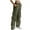 Army Green, variant on Honeeladyy Work Pants for Women,Fashion Women's Spring/Summer Large Pocket Zipper Button Tight Pants