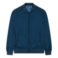 thumbnail image 2 of Men's Bomber Jacket Full Zipper Stand Collar Lightweight Casual Fashion Outdoor Jacket Coat Navy Blue Size M, 2 of 6
