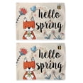 thumbnail image 1 of ThisWear Spring Decor Hello Spring Seasonal Decorations Seasonal Flags 2 Pack Horizontal House Flags Multi, 1 of 3
