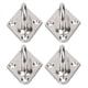 thumbnail image 4 of 4Pcs 304 Stainless Steel Ceiling Wall Mount Hook Heavy Duty Anchor Eye Plate For Boat Yoga Swings Hammocks 6mm8mm Full Welding, 4 of 5