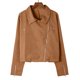 thumbnail image 4 of Chaquetas para mujer, cárdigan corto de manga larga con frente abierto a la moda, chaqueta con cremallera, abrigo, parte superior Odeerbi ODB-3, 4 of 7