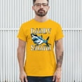 thumbnail image 3 of Tee Hunt Daddy Shark Funny Father's Day T-Shirt Funny Dad Grandpa Men's Tee, Yellow, 3X-Large, 3 of 5
