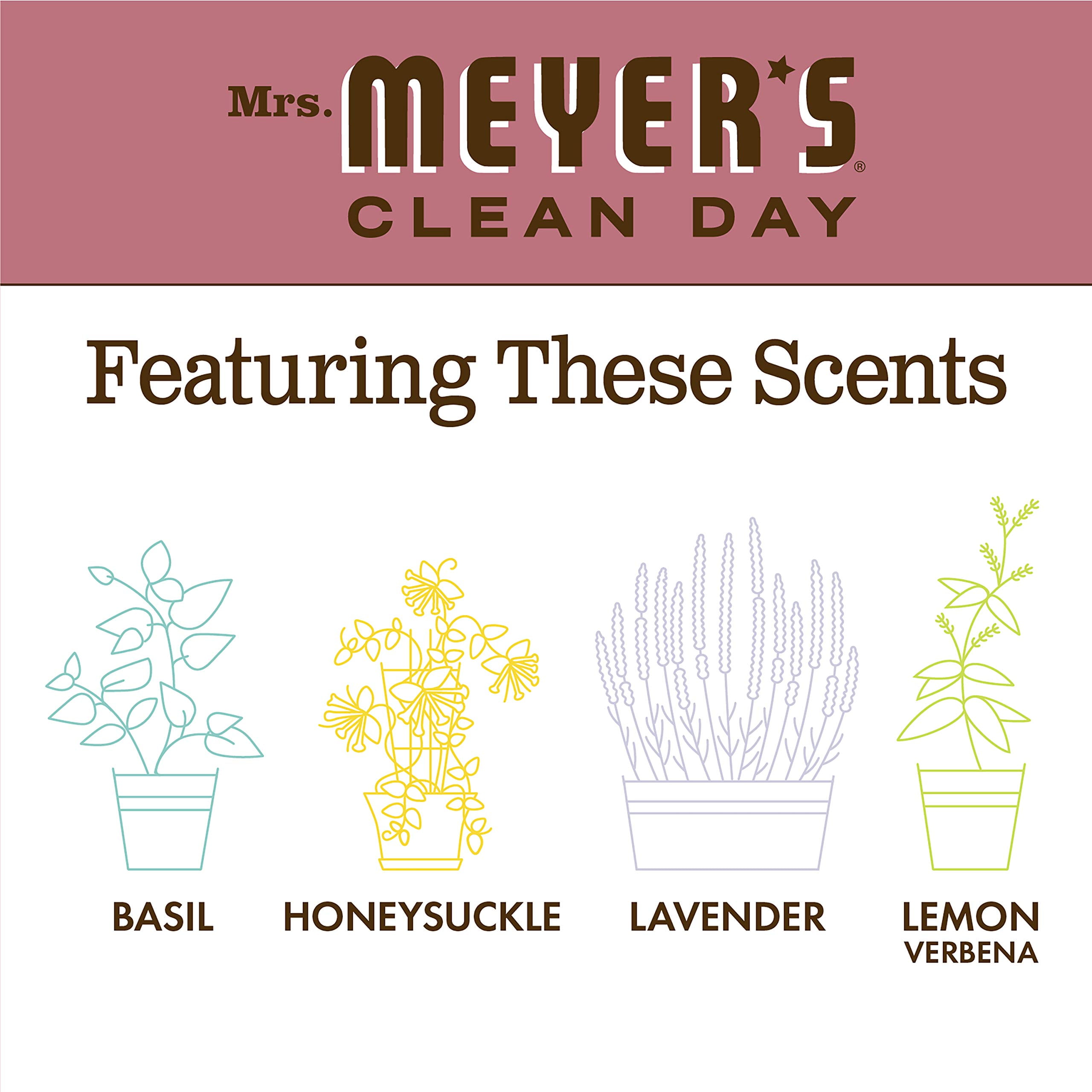 (3 Pack) Mrs. Meyer's Clean Day Liquid Hand Soap, Rosemary Scent, 12.5 oz