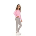 thumbnail image 4 of Pink Angel 2-Pack Girls Leggings: Cotton Spandex Stretch Pants for Kids – School, Dance, Yoga, and Ballet, 4 of 11