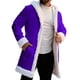 thumbnail image 2 of Ceisia Women's Christmas Solid Color Hooded Cardigan Long Sleeve Gift Wool Collar Sweatshirt Coat with Pockets, 2 of 8