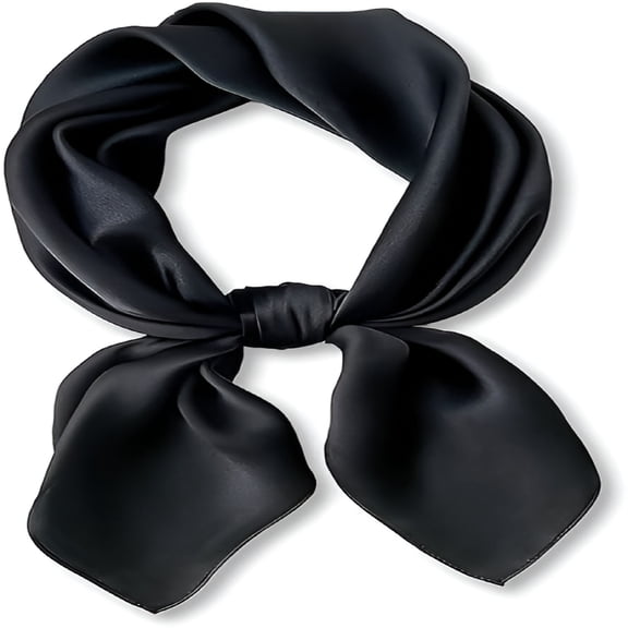 OQRKI Mulberry Silk Scarf 21''/27'' Square Silk Hair Head Scarf Neckerchief with Gift Packaged