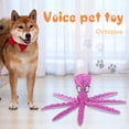 thumbnail image 3 of Pulpo de 8 patas de peluche suave para perro juguete chirriante Ehuebsd interactivo para perro sonido papel de sonido para masticar suministro de dientes, 3 of 5