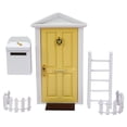 thumbnail image 1 of Kit de puerta de hadas en miniatura para casa de muñecas a escala 1:12, con buzón. Juego de imitación para niños. Modelo de puerta para decoración de jardín de hadas. Regalo para Amarillo, 1 of 8