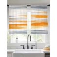 thumbnail image 4 of Sheer Curtains 45 Inches Long, Orange Gray White Light Filtering Window Curtains for Living Room/Bedroom, Farmhouse Abstract Ombre Texture Rod Pocket Voile Sheer Curtain Drapes, 52"W x 45"L, 2 Panels, 4 of 8