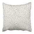 thumbnail image 1 of BOSDECO Colorful Brush Abstract Hand Drawn Polka Dot Pattern White Gold Paint Circle Cute Pillowcase Pillow Cover 18x18 inch, 1 of 1