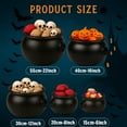 thumbnail image 2 of PMU Halloween Cauldron 7pc Multipack Assorted- Cauldron Plastic Buckets with Handle - Halloween Party Candy Holder(1) 22" 55400, (1) 16" 20115, (1) 12" 55120, (2) 8" 55280", 2 of 8