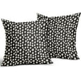thumbnail image 2 of Black Cream Dots Pillow Covers 18x18 Set of 2 Boho Design Polka Dot Throw Pillows Modern Trendy Print Outdoor Decorative Pillowcase Square Linen Cushion Cases Decor for Sofa Couch Bed, 2 of 7