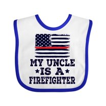 Inktastic Firefighter Uncle Fireman Nephew Boys or Girls Baby Bib