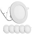 thumbnail image 1 of Facon 4.65Inch 12V LED Puck Light RV Interior Lights, Aluminum Slim Recessed Mount, 12Volts RV Lighting Fixture for Van Camper Trailer Motorhome Boat (6Packs, 4.65 Inch 4000K), 1 of 9