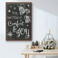 thumbnail image 5 of Comfort and Joy - Framed Gallery Wrapped Holiday Canvas - 25 x 37 - Rosewood Frame, 5 of 8