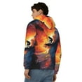 thumbnail image 4 of Goofa Sunset Surfing Silhouette Pattern Mens Full-zip Hoodie, Zip-up Pullover Hooded Sweatshirt, Kangaroo Pocket Hoodie Ideal for Daily Wear, Travel, and Home-Medium, 4 of 5