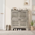thumbnail image 1 of 1 Particle Board Two-Layer Door Shoe Cabinet, 1 of 9