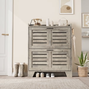 1 Particle Board Two-Layer Door Shoe Cabinet