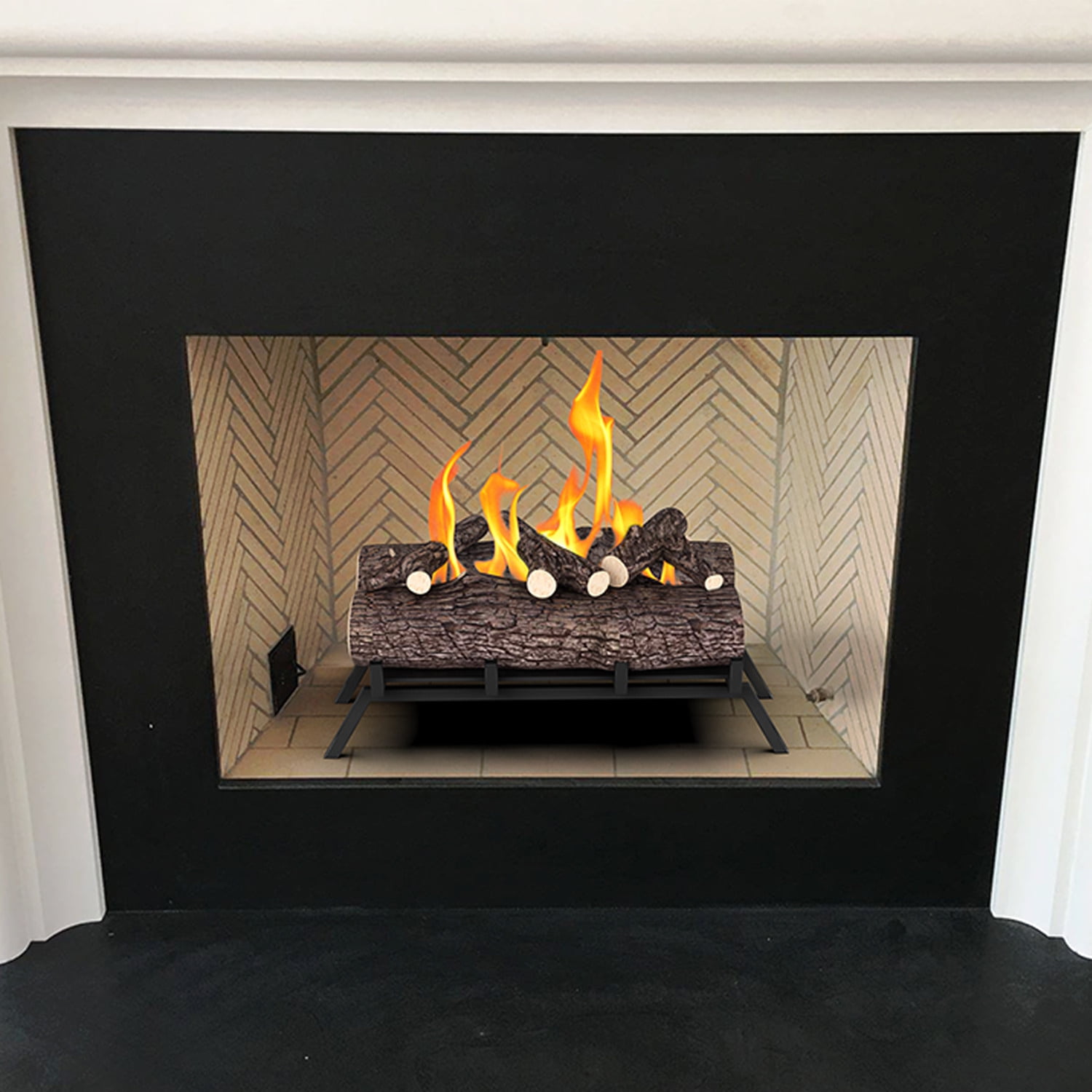 Regal Flame 18-inch Ethanol Fireplace Grate Log Set with Burner Insert for  Easy Conversion from Gas Logs, Gel, Wood Log, Electric Log, Electric Fireplace  Insert or Wood Burning Fireplace Insert (Oak) -