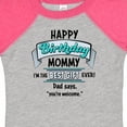 thumbnail image 4 of Inktastic Happy Birthday, Mommy I'm the Best Ever in Blue Boys or Girls Baby Bodysuit, 4 of 5
