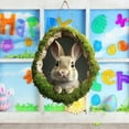 thumbnail image 2 of YWIYIUD 1PCS Spring Easter Rabbit TreeHole Sign for Front Door Decor,Happy Easter Wooden Hanging Welcome Sign Cute RabbitDesign Holiday Farmhouse Door Decorations Wall Sign Spring Easter Decorations, 2 of 8