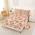 thumbnail image 2 of Erosebridal Cartoon Capybara Frog Bed Sheets 4pcs For Kids,Cute Animal King Sheets For Children Boys Girls,Lightweight Room Decor, 2 of 5