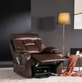 thumbnail image 4 of Electric Recliner with Three Motor Lumbar Support (Brown Leather-9181), 4 of 5