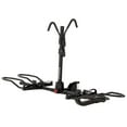 thumbnail image 1 of KAC K2-RT Sport Ratchet 2" Hitch Mounted Bike Rack w/Locking Hooks, Black, 1 of 7