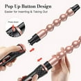 thumbnail image 4 of BESTOPE Curling Iron 3 Barrel Hair Waver 4 in 1 Hair Crimper Wand Set with LED Temp Control, 1 inch Ceramic Tourmaline Triple Barrels, Instant Heat Up and Glove & 2 Hair Clips, 4 of 4