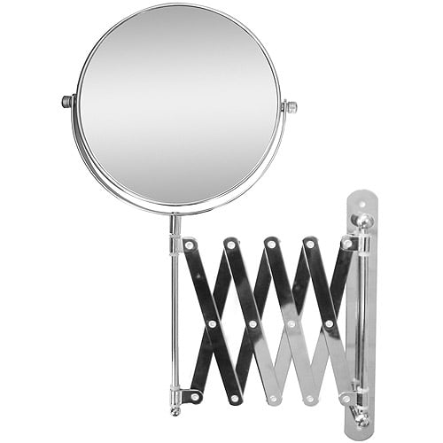 Yost Silver Extending 8 Inches Cosmetic Wall Mounted Make Up