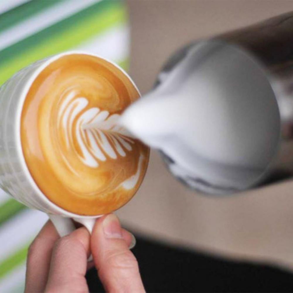 Yellow SIPLIV 20 Oz 600 ml Stainless Steel Espresso Steaming Pitchers Milk Frothing Pitcher Creamer Macchiato Cappuccino Latte Art Making Pitcher Cups Frothing Pitcher 