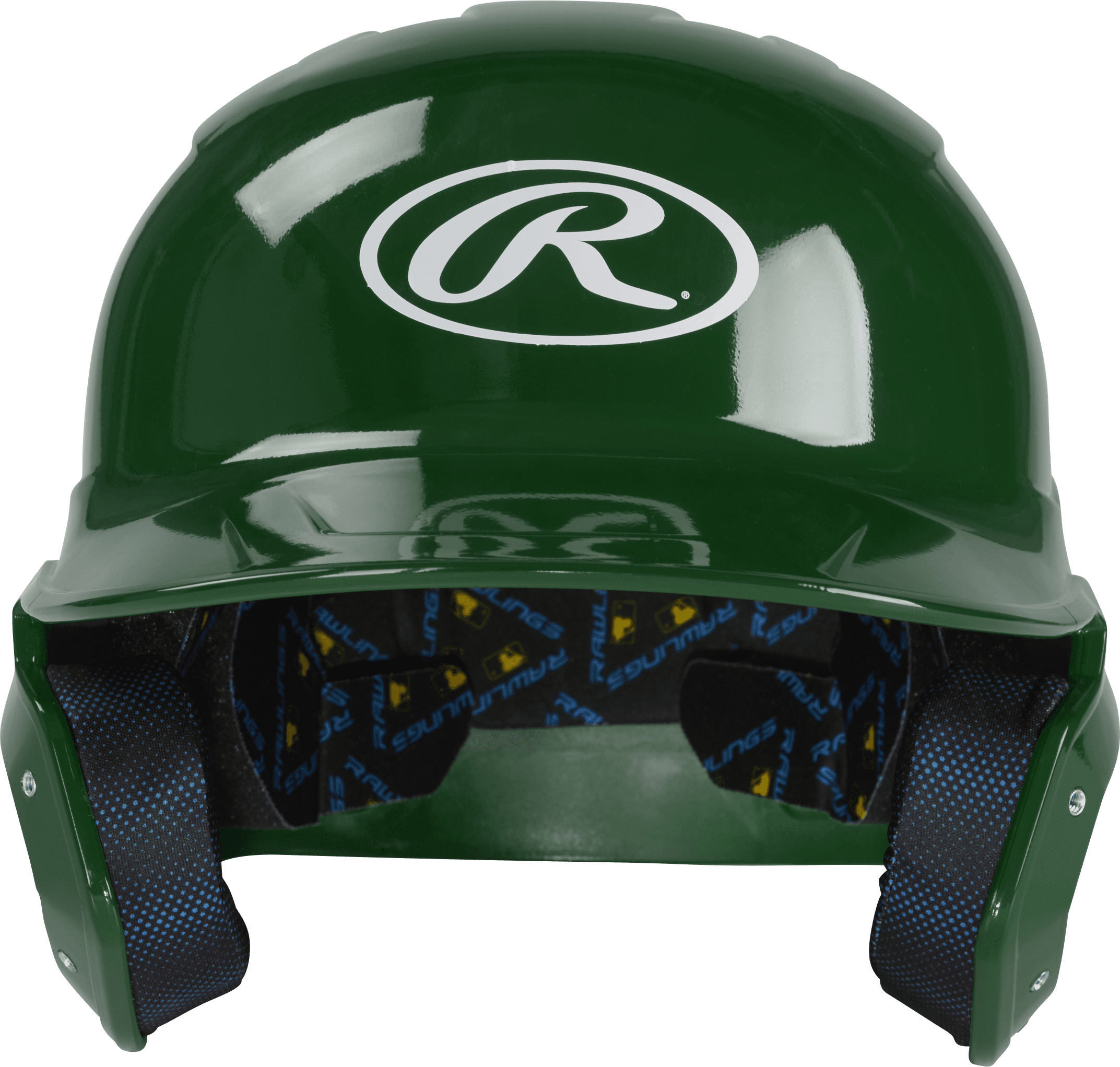 Rawlings Mach Alpha Baseball Batting Helmet, Dark Green, Medium