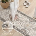 thumbnail image 5 of Toyoso 3x7 Runner Rug Traditional Oriental Boho Multi Color Soft Low Pile Machine Washable Area Rug For Hallway Entryway Bedside Indoor Long Carpet, 5 of 8