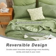 thumbnail image 5 of Davulos 7 Pieces Bed in a Bag Queen Boho Green Bedding Comforter Sets All Seasons, Geometric Tufted Bed Set with Comforter, Sheets, Pillowcases & Sham, 5 of 9