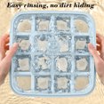 thumbnail image 6 of Ice Mould Storage Box, Transparent Plastic with Sealed Lid, One-button Release Design, Durable Kitchen Ice Cube Tray for Beverages, Topliu, 6 of 9