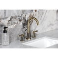 thumbnail image 4 of Kingston Brass FSC892KNLAB Convergent Two-Handle 3-Hole Deck Mount Widespread Bathroom Faucet with Knurled Handle and Brass Pop-Up in Antique Brass, 4 of 8