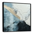 thumbnail image 2 of Designart "Monochrome Paint Minimalist Corner III" Coastal Floater Framed Canvas Prints, 2 of 5